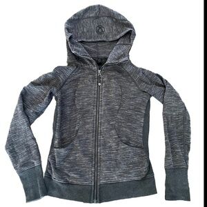Lululemon Gray Full Zip Hooded Scuba Jacket Size 4